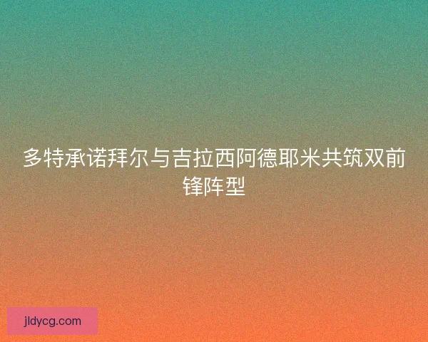 多特承诺拜尔与吉拉西阿德耶米共筑双前锋阵型